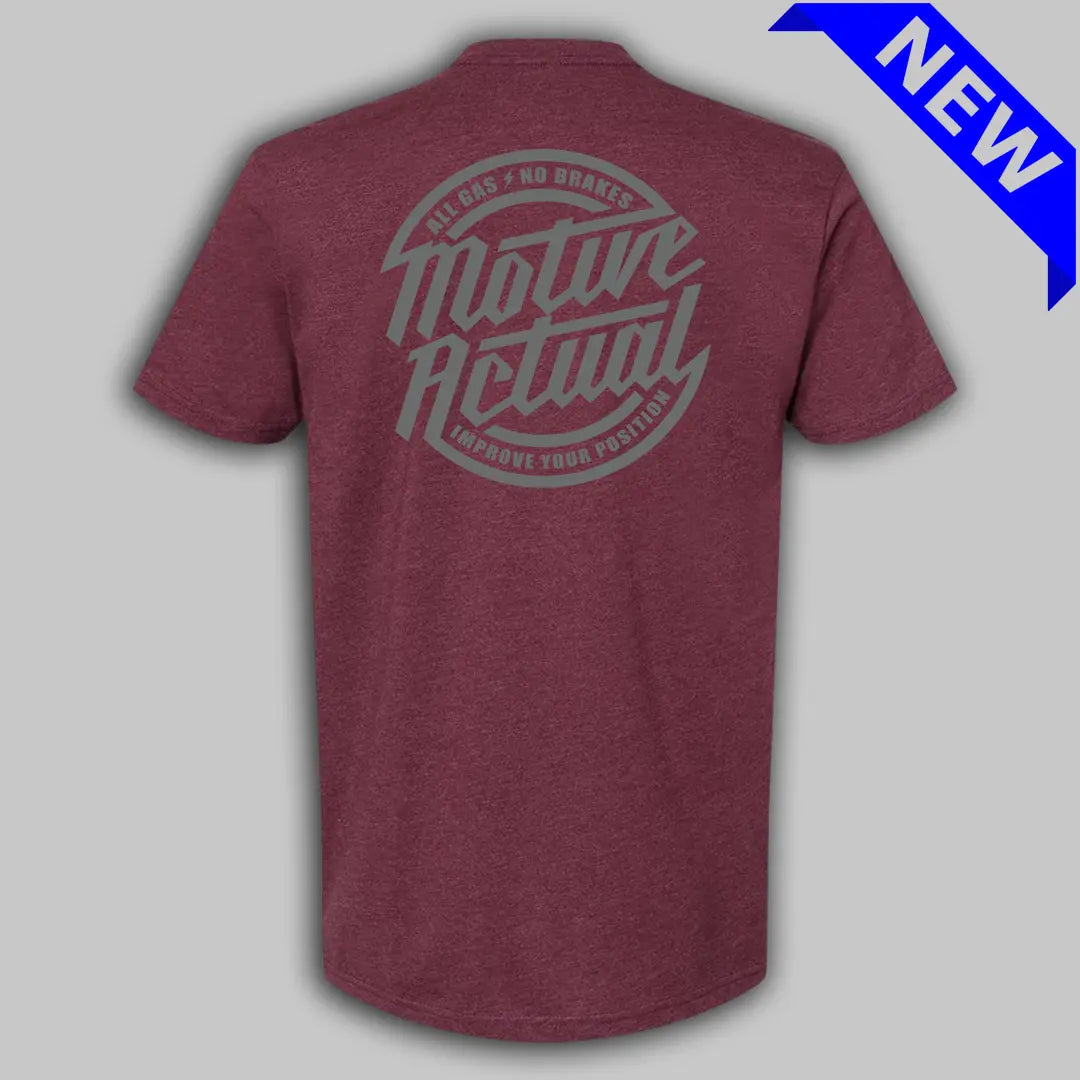 All Gas Tee - Maroon