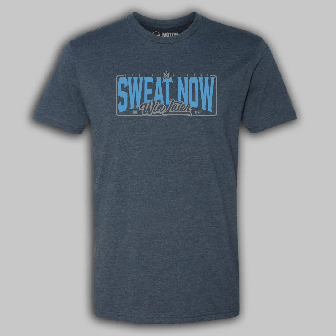 Sweat Now Tee - Midnight Blue
