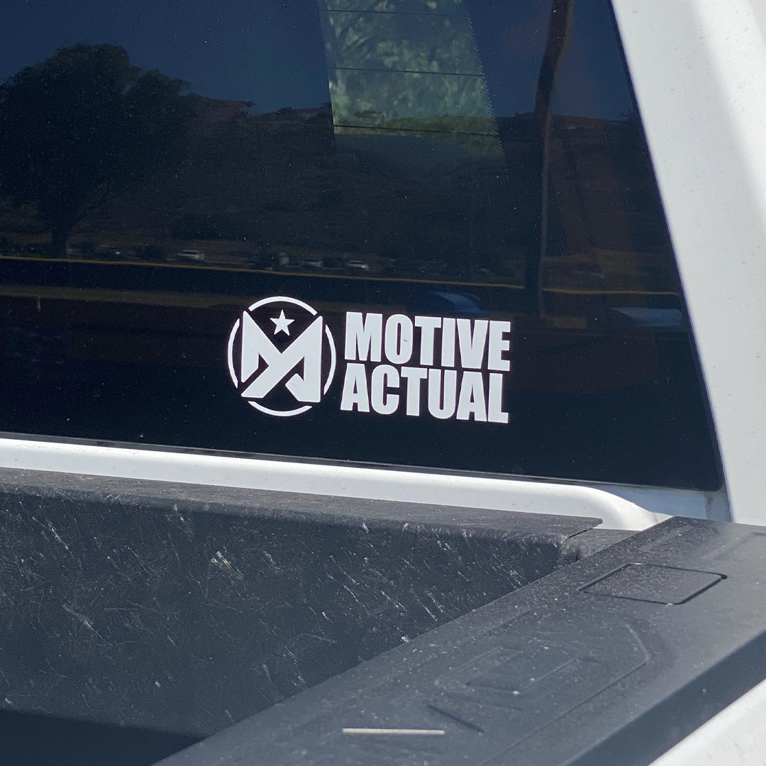 White 6" Sticker